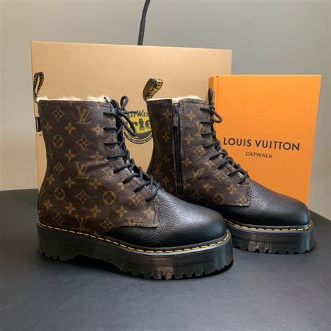 doc marten louis vuitton boots|Dr. Martens x Louis Vuitton 1460 Lace Up Martin Boots.